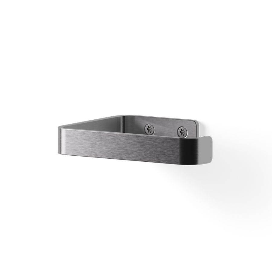 Closetrolhouder ROLL CURVED WALL rvs geborsteld