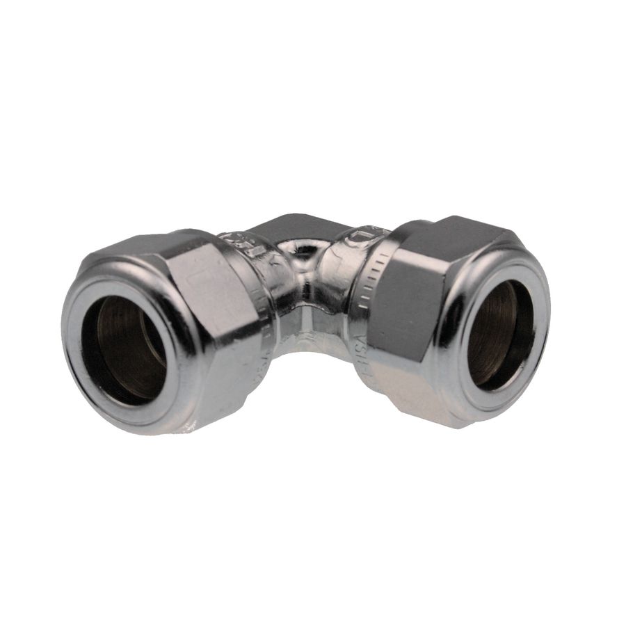 Kniekoppeling Super knel 15x15mm S1210 DZR (DeZinc. Resistant) vernikkeld k/g