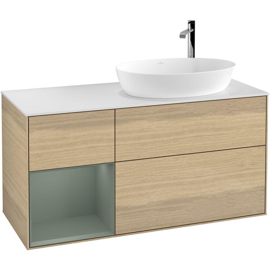 Wastafelonderkast Finion 1200x603x501mm Oak Veneer F921GMPC