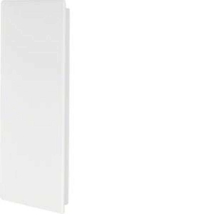 Eindplaat voor goot 99x230mm FB verkeerswit