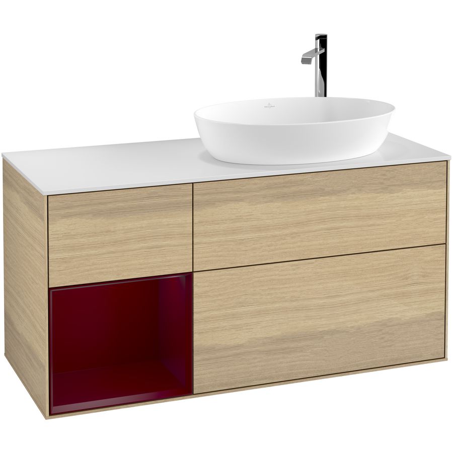 Wastafelonderkast Finion 1200x603x501mm Oak Veneer F921HBPC