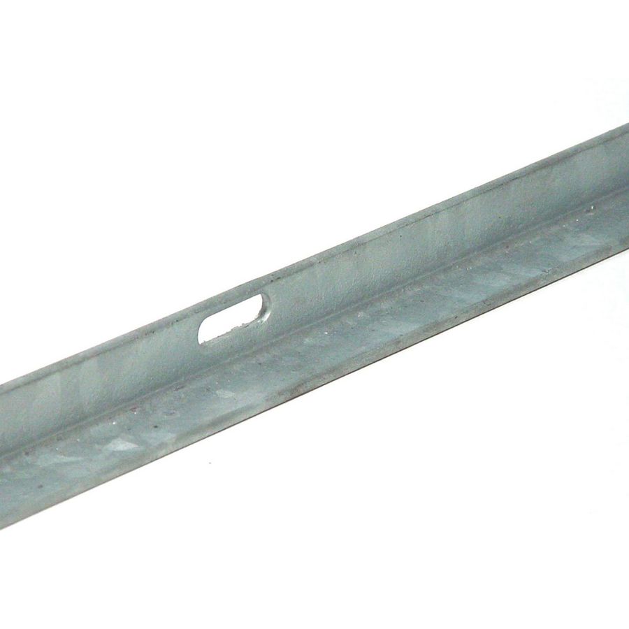 Lengte a 3mtr. gegalv. hoeklijn 20x20x3mm met slobgaten hoh 60mm