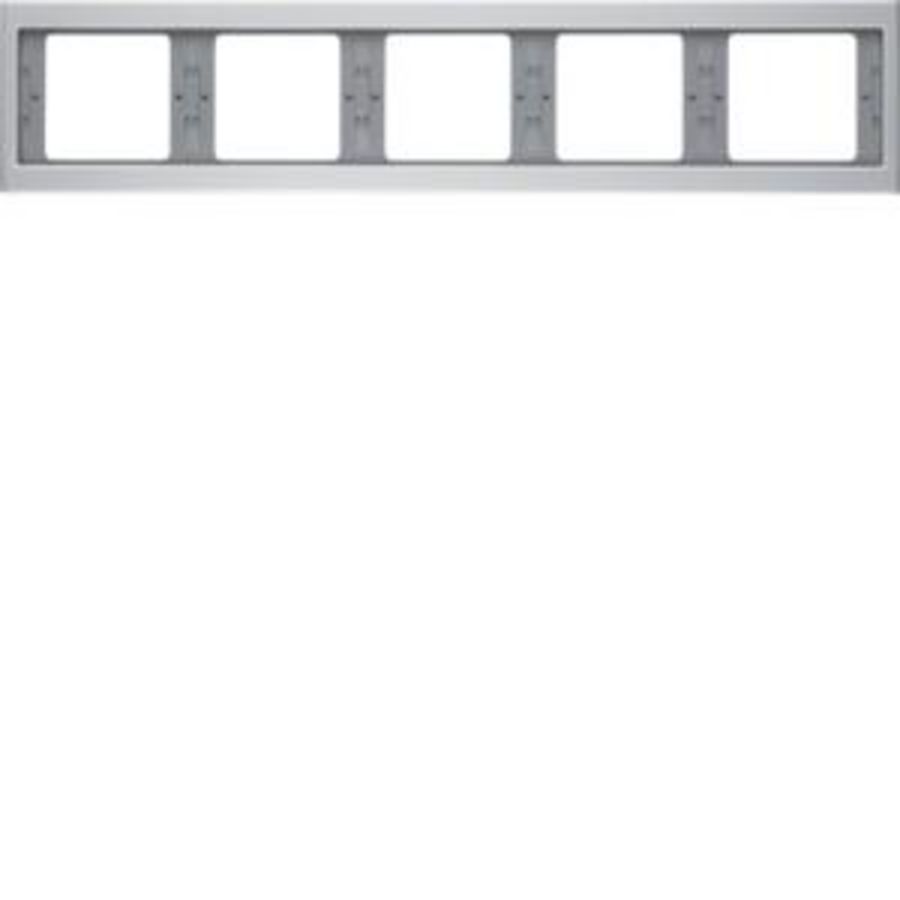 Afdekraam 5-v hor. berker K.5 aluminium