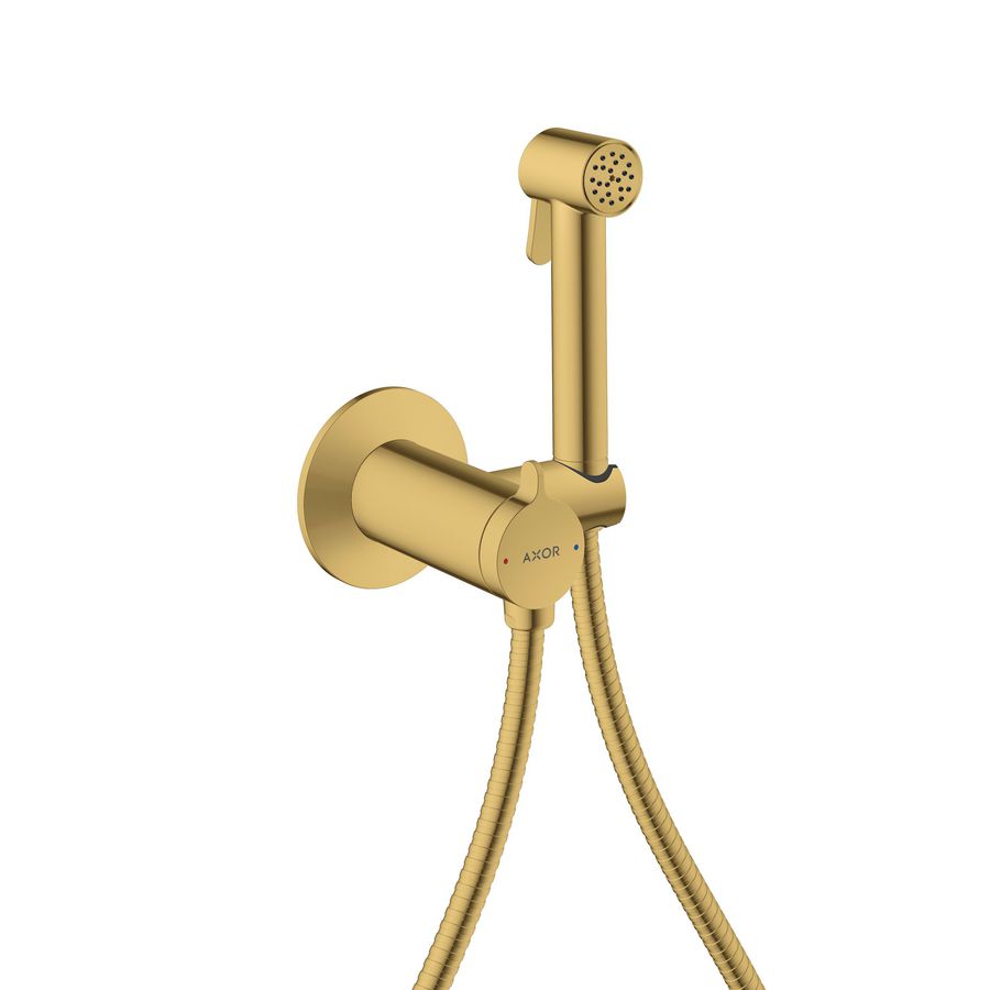 Handdouche AXOR Bidette Showers 1 straalsoort douchesl. 125cm Polished Gold-Optic