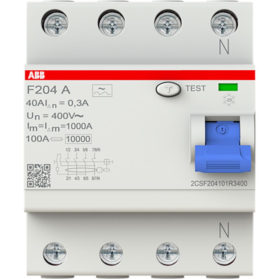 Aardlekschakelaar 4P 40A 300mA