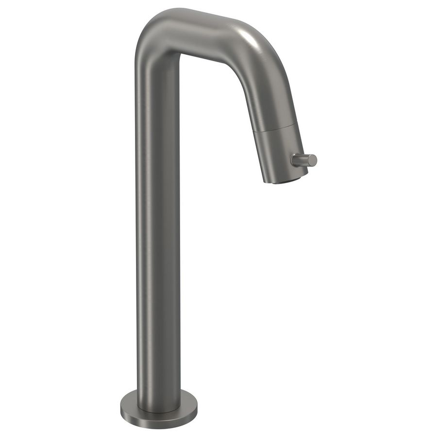 Fonteinkraan BOND contour staand L-size sprong 116mm highriser geborsteld metal black PVD