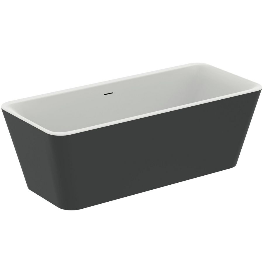 TONIC II FS BATH 180X80 MATT WHITE/BLACK