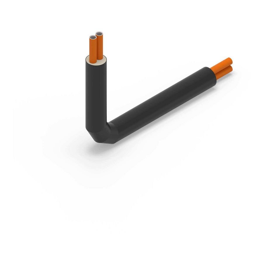 Huisinvoerbocht SDR 11 DUO 63+63/182 haaks 1,1x1,6m