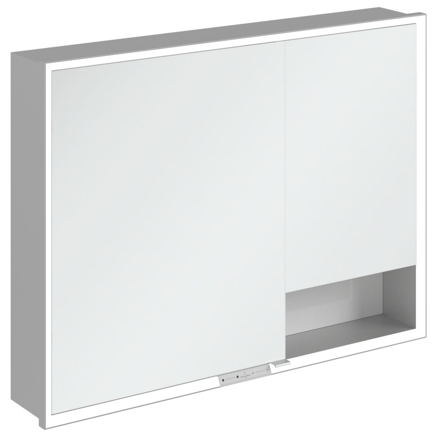 Inbouw-spiegelkast My View+ 1000x750x168mm Brilliant White