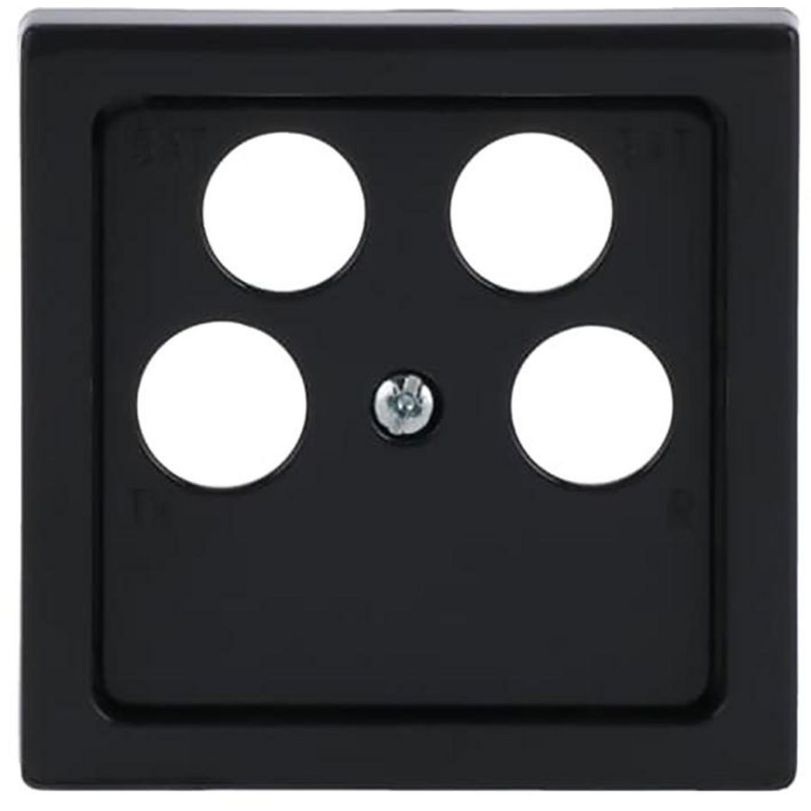 Centraalplaat 50 x 50 Ankaro antenne f-antraciet (1743/10-04-81)