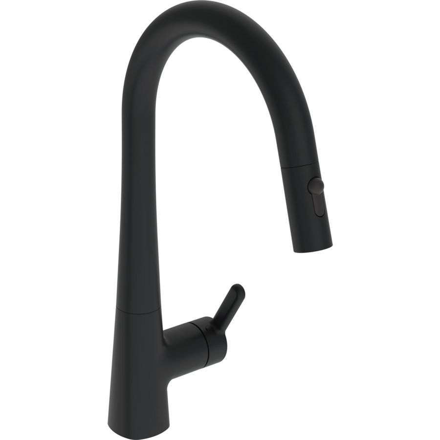 Keukenkraan Eengreeps zijbediend brass Mat zwa 5136228333