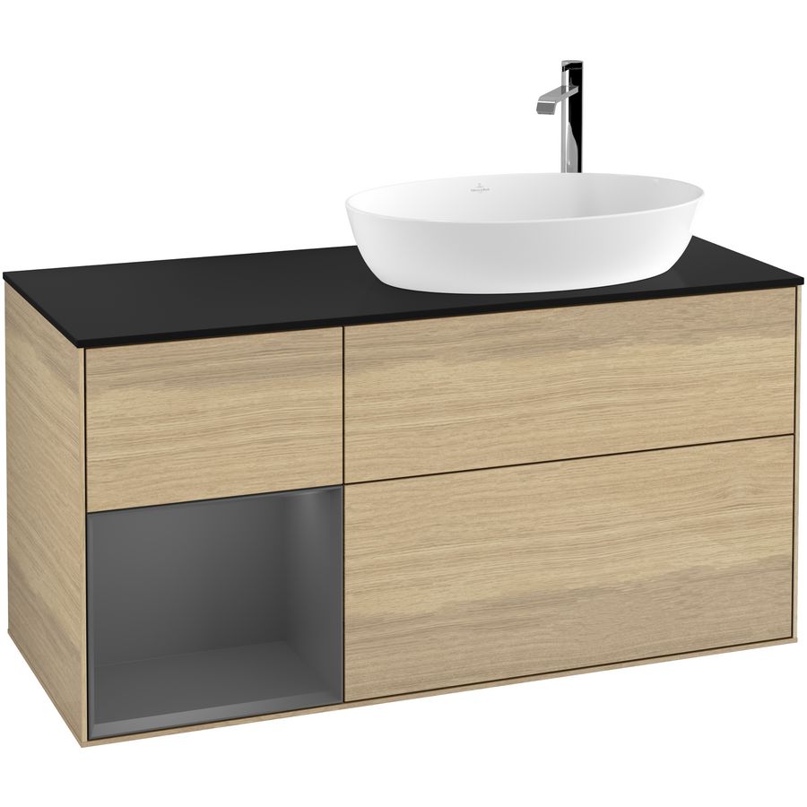 Wastafelonderkast Finion 1200x603x501mm Oak Veneer F922GKPC
