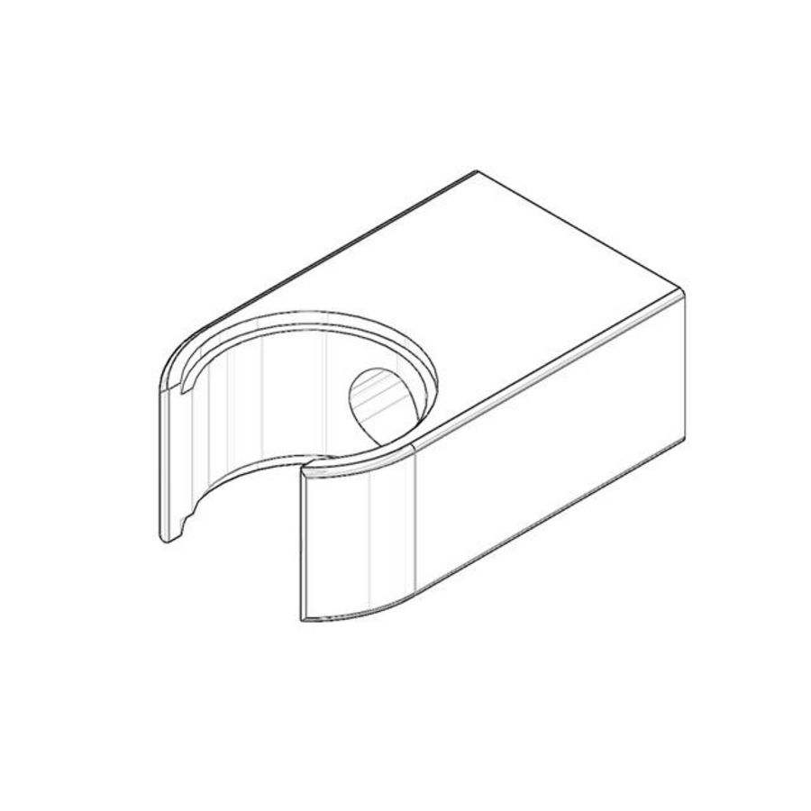 Houder Douchehouder 20x32x52mm chr