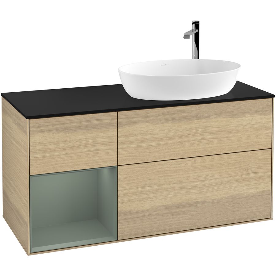 Wastafelonderkast Finion 1200x603x501mm Oak Veneer F922GMPC