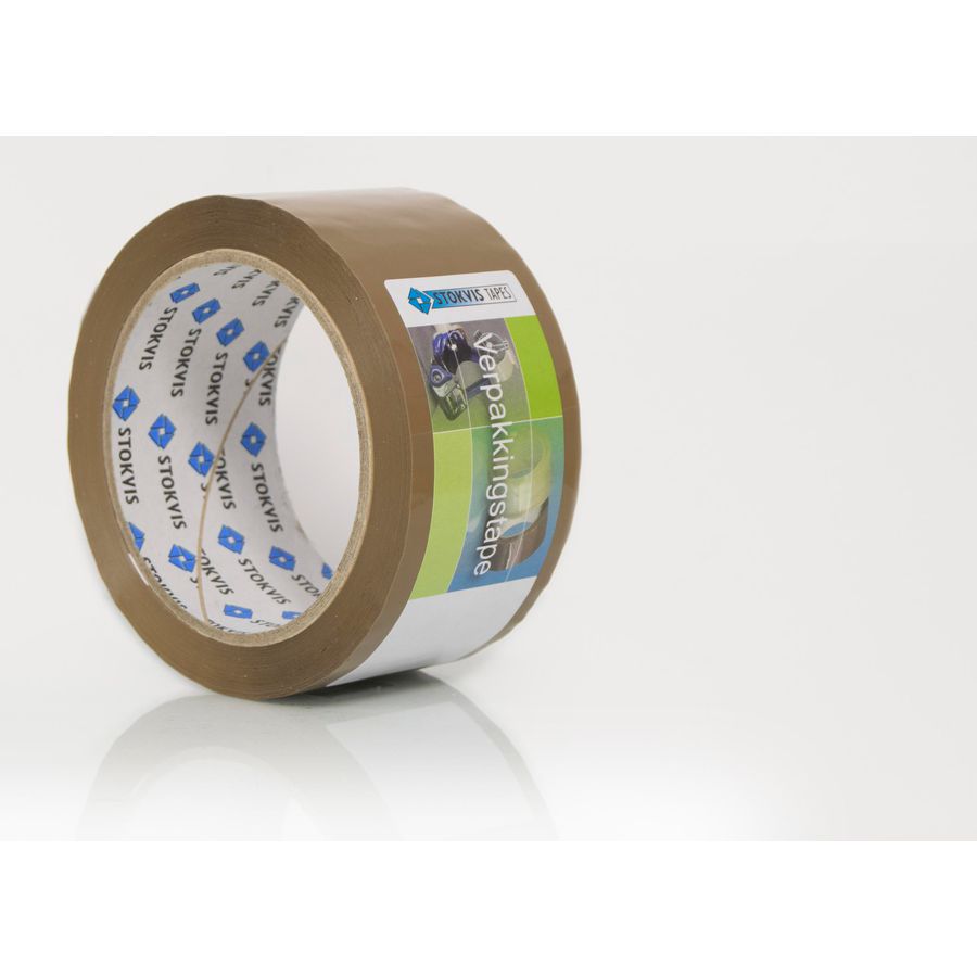 Verpakkingstape bruin 50mm x 66m VVE=108