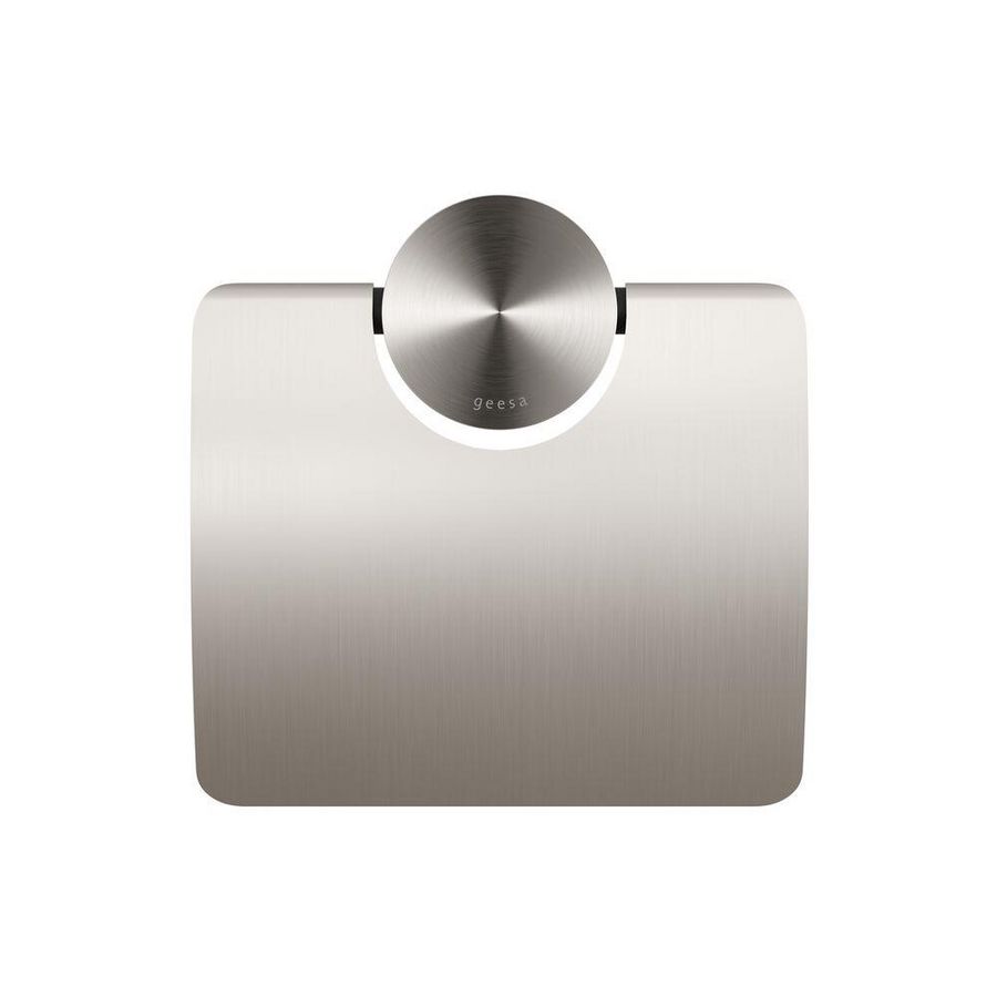 Closetrolhouder enkel met klep RVS OPAL