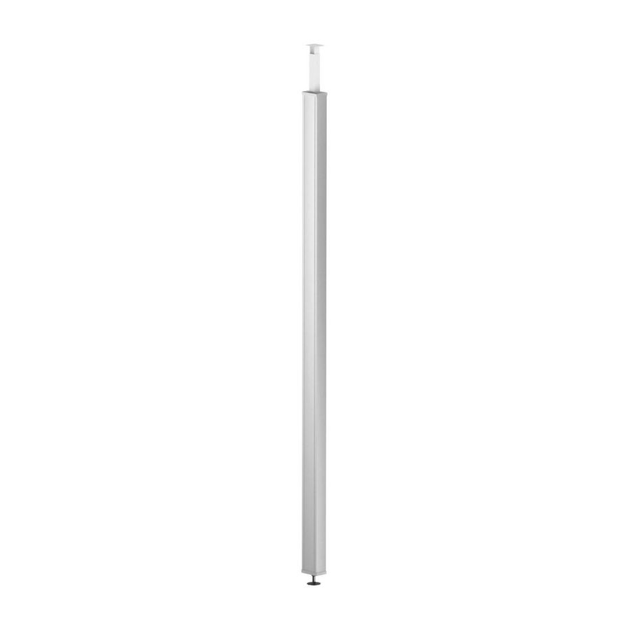 Mediazuil vloer/plafond deksel 2505x115x75 puur wit 90