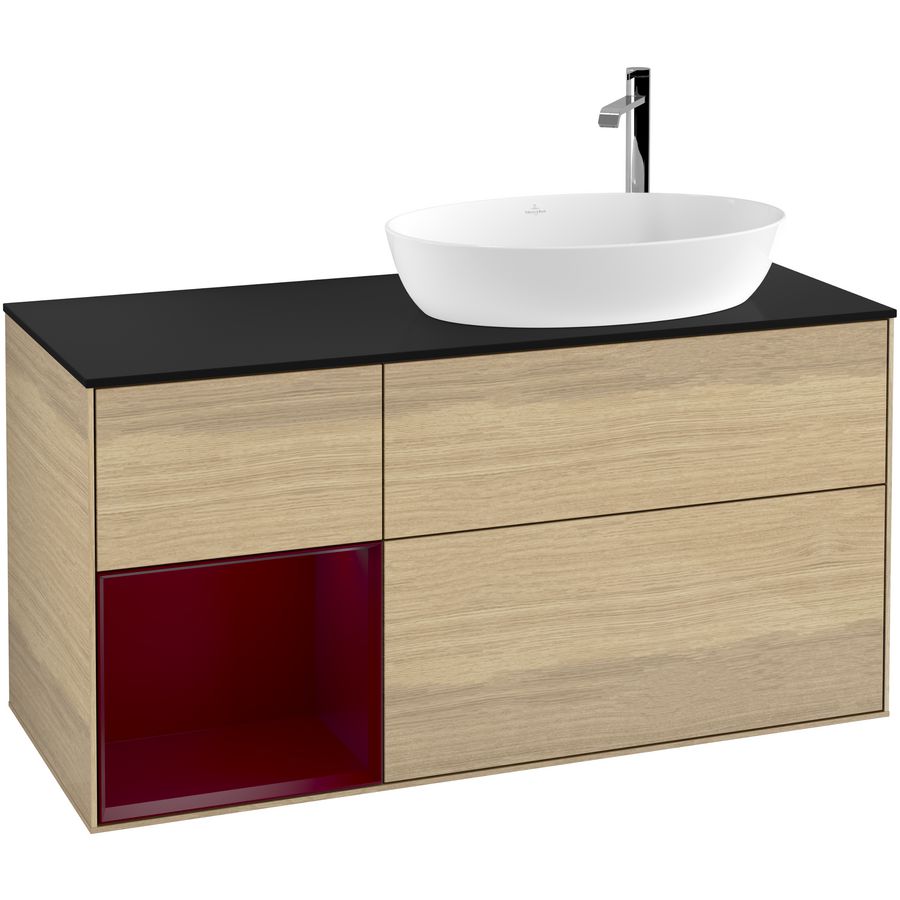 Wastafelonderkast Finion 1200x603x501mm Oak Veneer F922HBPC