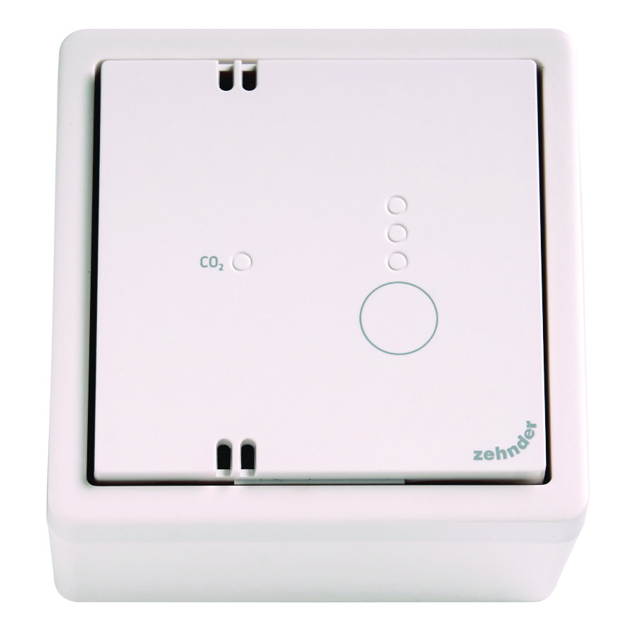 Draadloze CO2 sensor opbouw RF67 met opbouwdoos + afdekraam