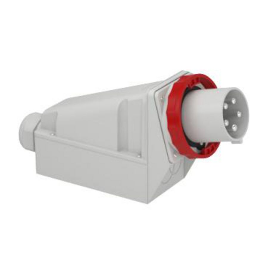 Wandcontactdoos Gehoekt 3P+N+A 125A 380-415V AC 6h PratiKa