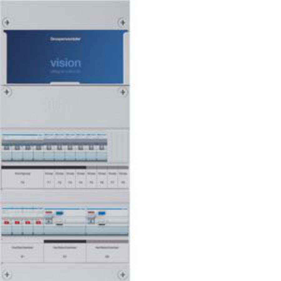 Groepenkast 6-groepenverdeler HS 2xALS 4P 30mA +K 3-fase