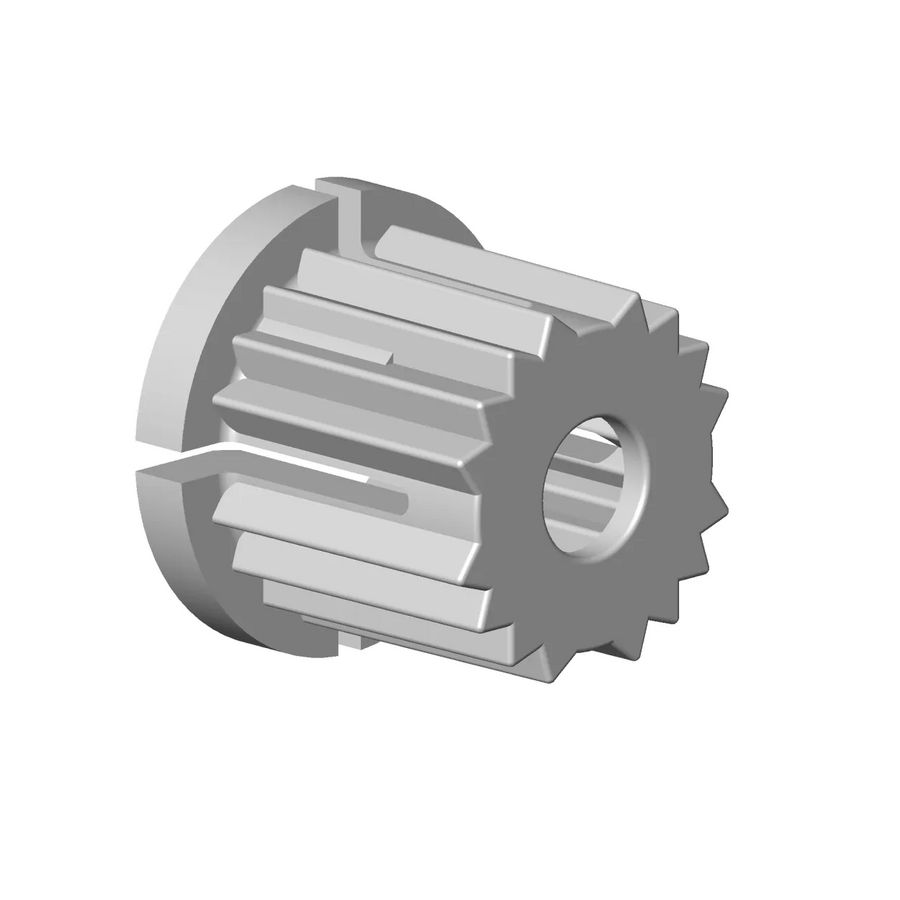 Bevestigingsdop wit 15x13mm 09121221390