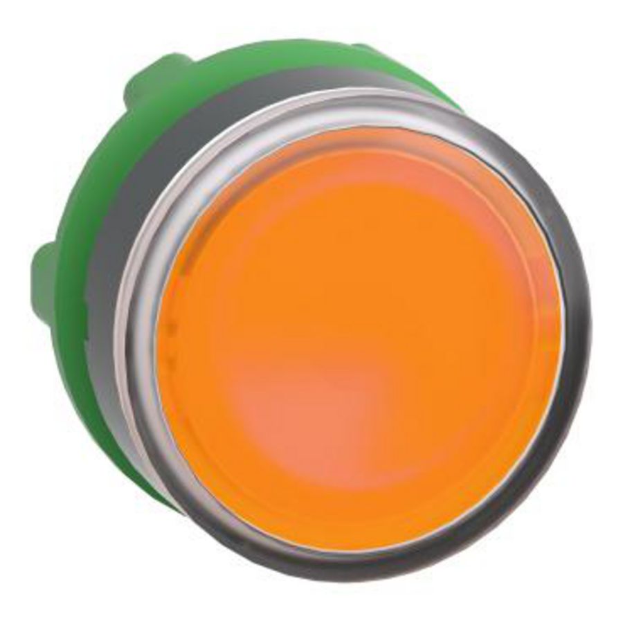 Kop drukknop Verlicht Verzonken LED 22mm Geel Harmony XB5