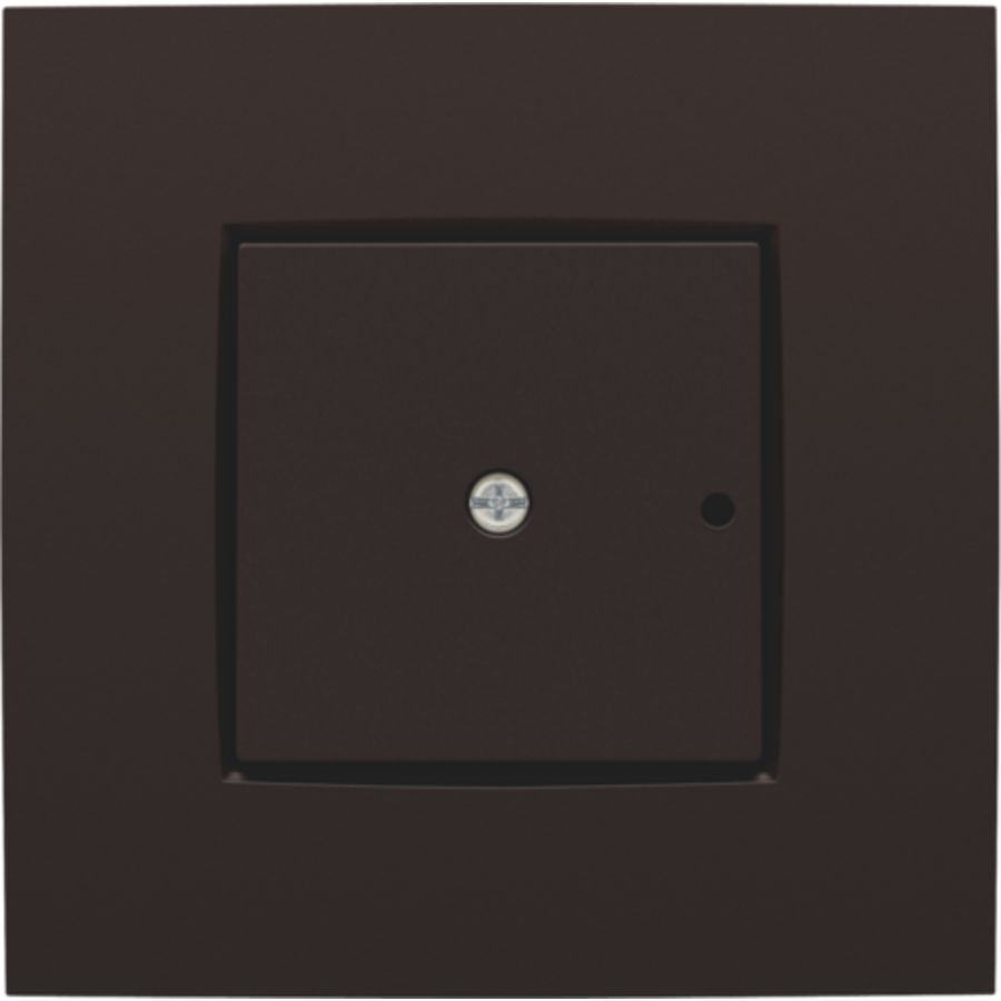 Afwerkingsset 1-kanaals inbouw RF met enkelpolig d.brown