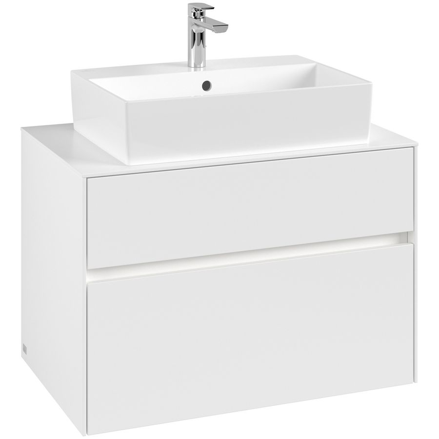 Wastafelonderkast Collaro 800x548x500mm Wh.Matt C124B0MS