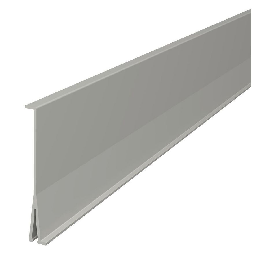 Lengte a 2m. Scheidingschot 100mm polyvinylchlorid grijs