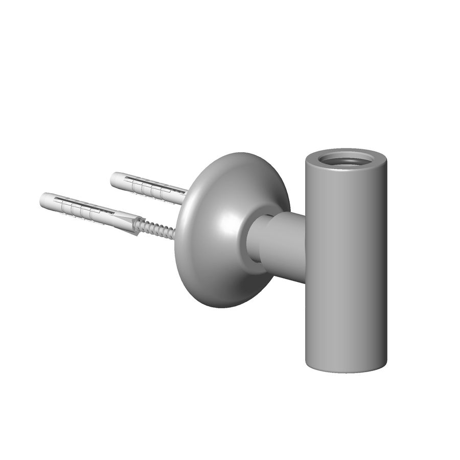 Bevestiging T-stuk 135X150X85mm-BG