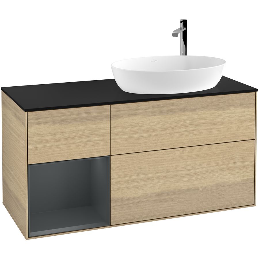 Wastafelonderkast Finion 1200x603x501mm Oak Veneer F922HGPC