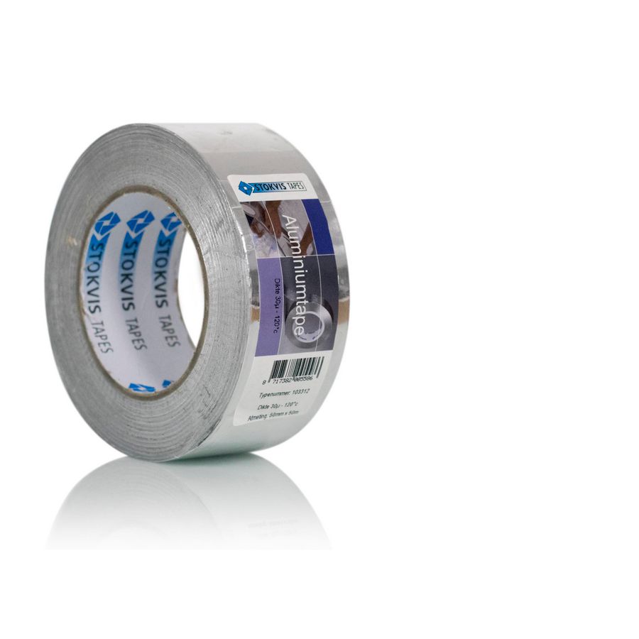 Zelfklevende tape aluminium 50mm x 50m VVE=120