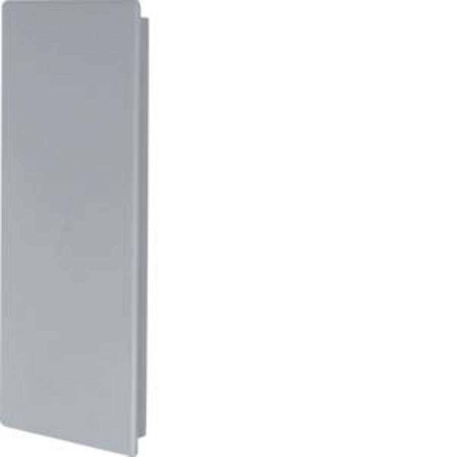 Eindplaat voor goot 100mm hoog FB helderwit