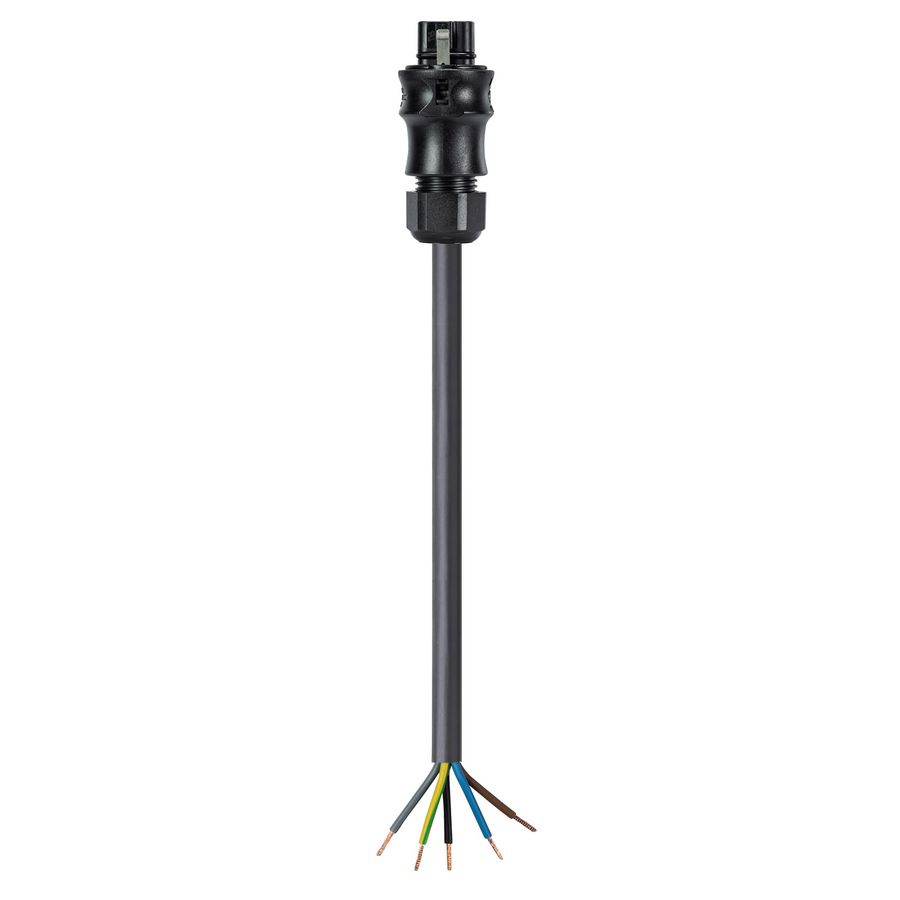 Aansluitsnoer RST20I5 male 1,5mm² 100cm rubber 60°C VVE=30