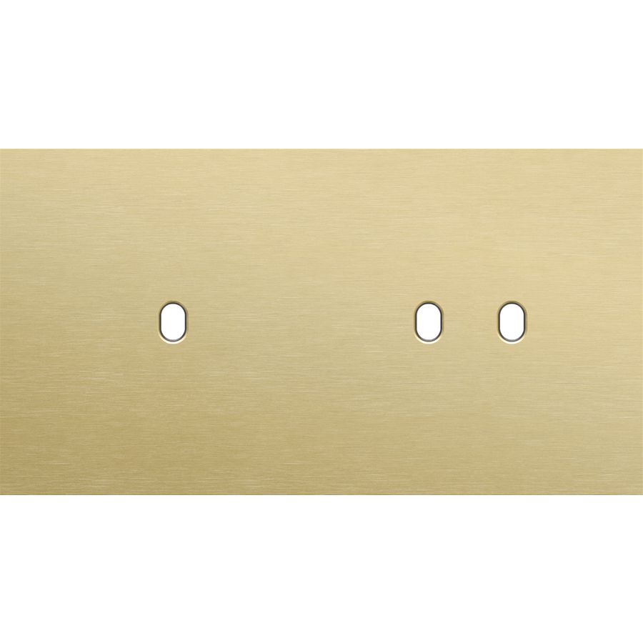 Tweevoudige afdekpl. horizontaal 71mm centerafstand een enke