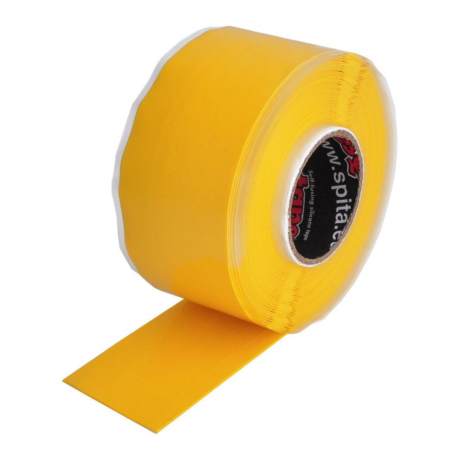Zelfklevende tape geel 25.4mm x 3.65 meter x 0.5mm VVE=24