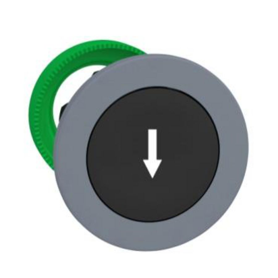 Flush mounted black Flush caps pushbutton head whiteARROW"