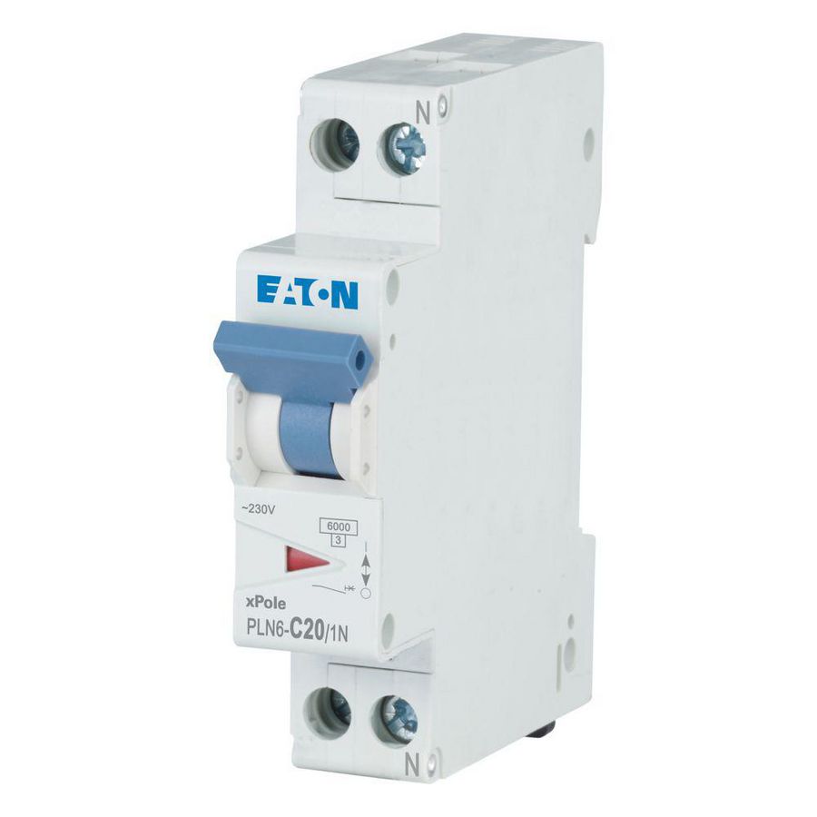 Installatie-automaat (MCB) PLN6 C-kar. 20A 2P