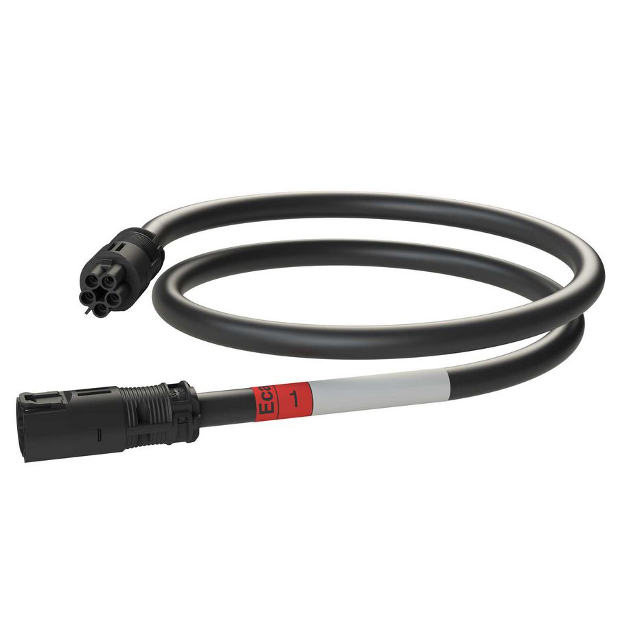 Koppelsnoer AW 1m 5G2,5 zwart Eca VVE=10