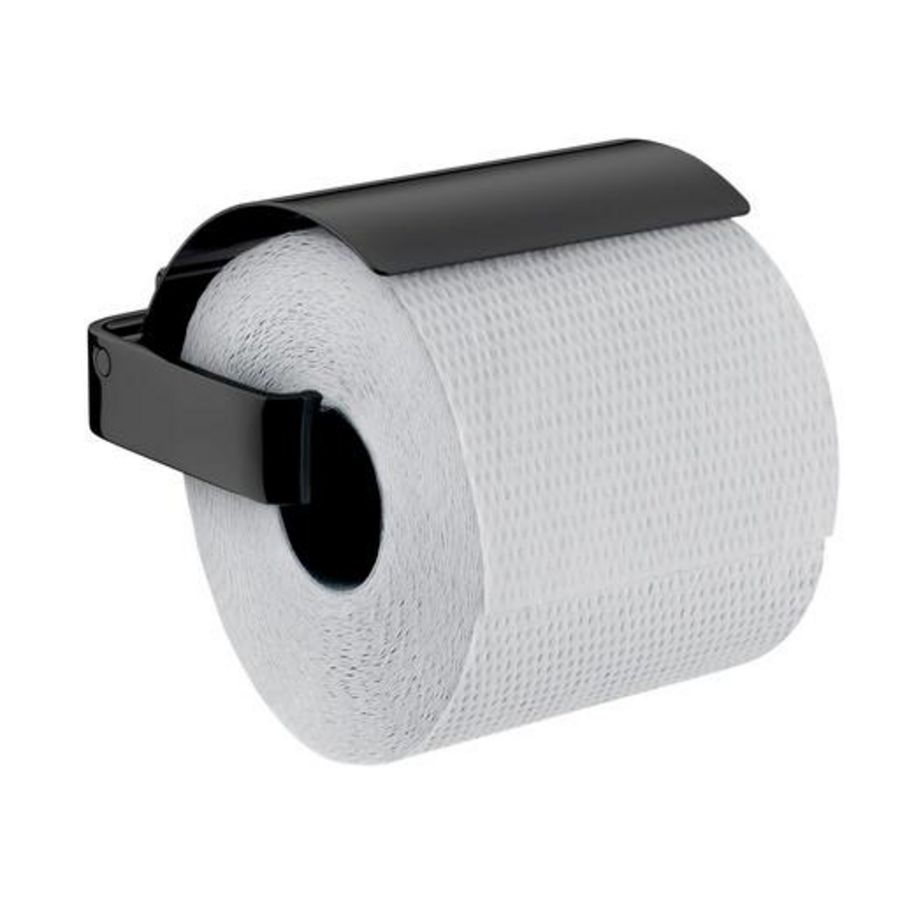 Closetrolhouder LOFT zwart met klep