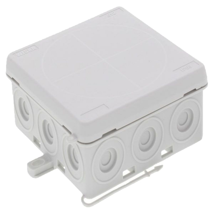 Kabeldoos kunststof IP55 86x86x41mm kleur grijs VVE=10