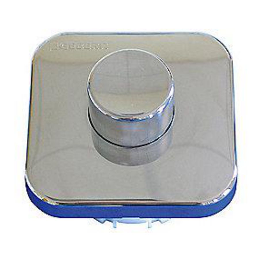 Pneumatische inbouwdrukker chroom