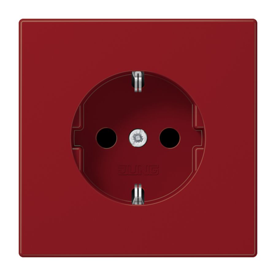 Wandcontactdoos rood slagvast R/A en 6 mm.klem LS990
