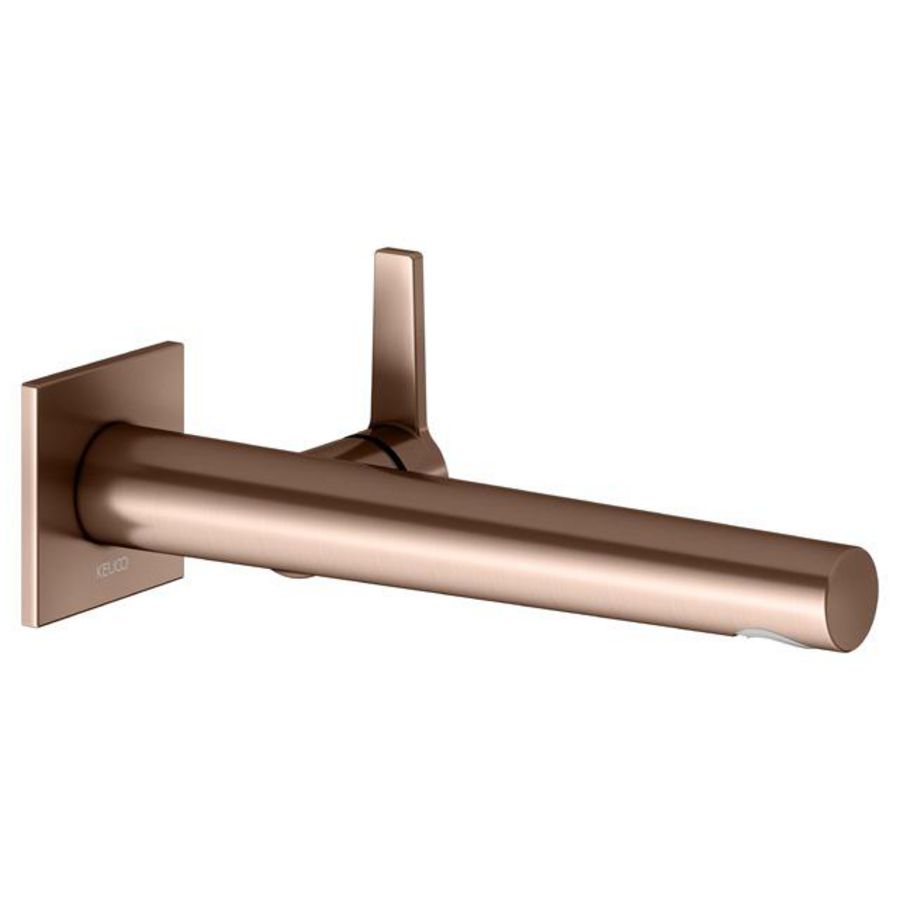 1-hendel wastafelmengkraan opbouwmontage DN 15 vierkant/roodgoud