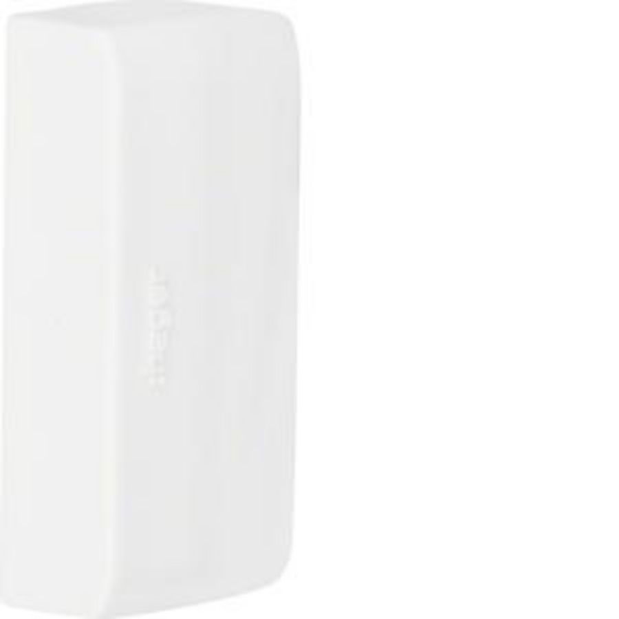 Eindstuk voor goot 12x50mm LFK verkeerswit