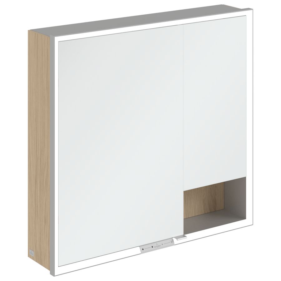 Opbouw Spiegelkast My View+ 800x750x168mm Nordic Oak