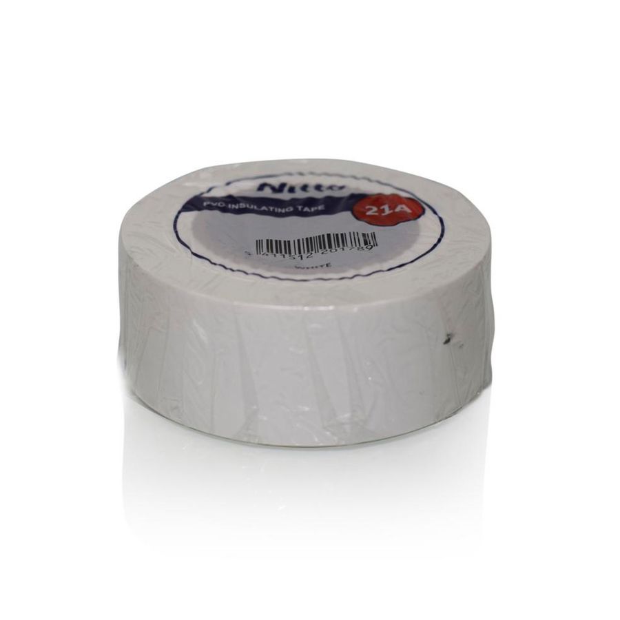 PVC isolatie tape wit 19mm x 20m VVE=100