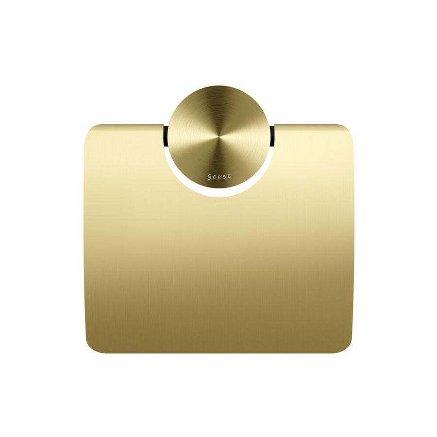 Closetrolhouder enkel met klep Gold OPAL