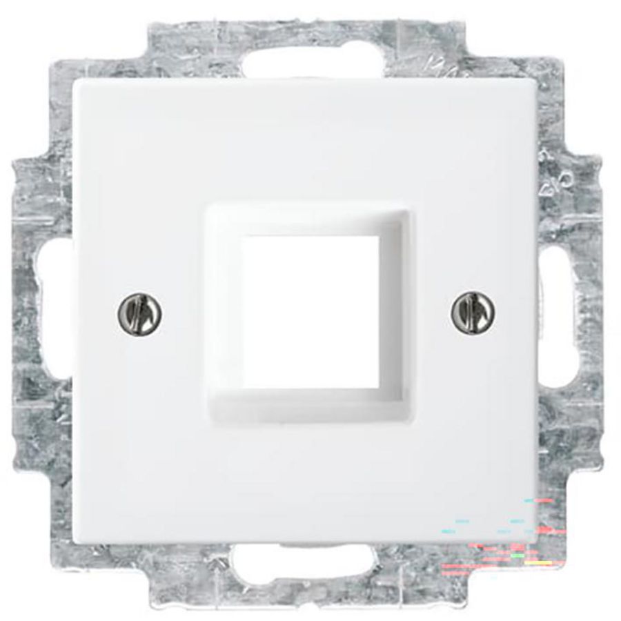 Centraalplaat 1 x MJ 216000-2/216005-4 SI-B alpin wit